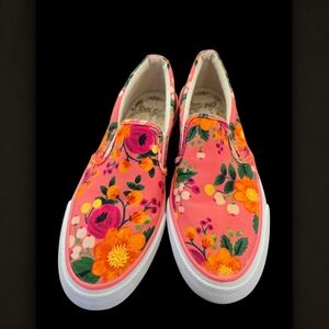 Keds Rifle Paper Co Floral Slip-On Sneakers - 6.5